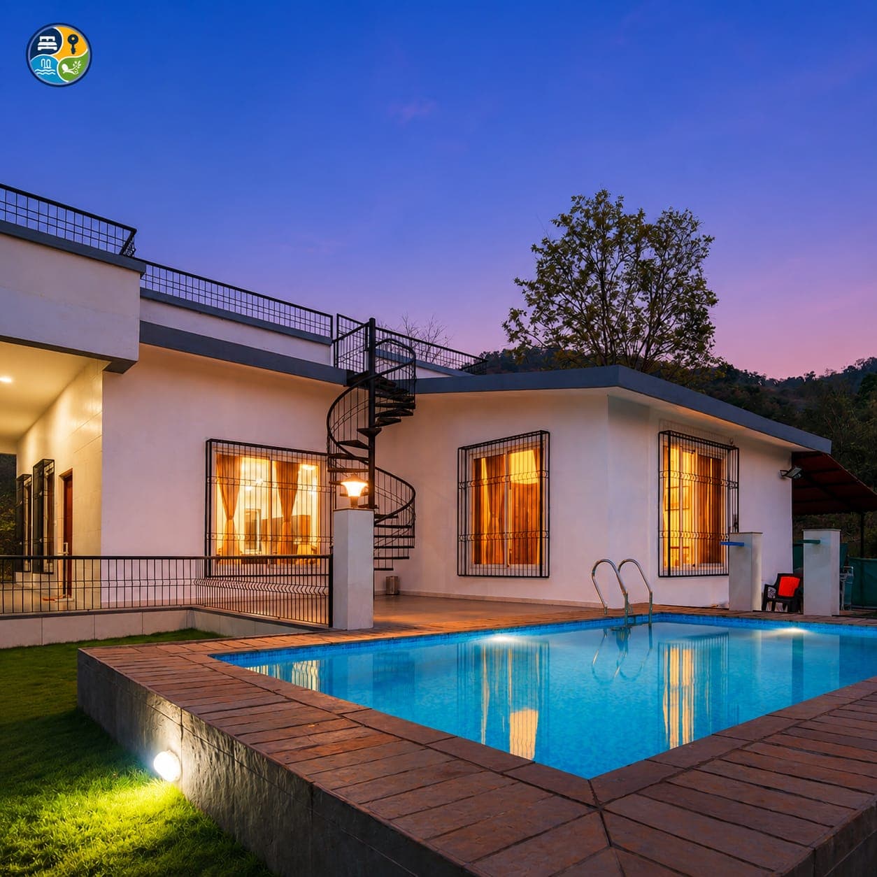 Luxury private pool villas near Mumbai in Khopoli, Maharashtra
